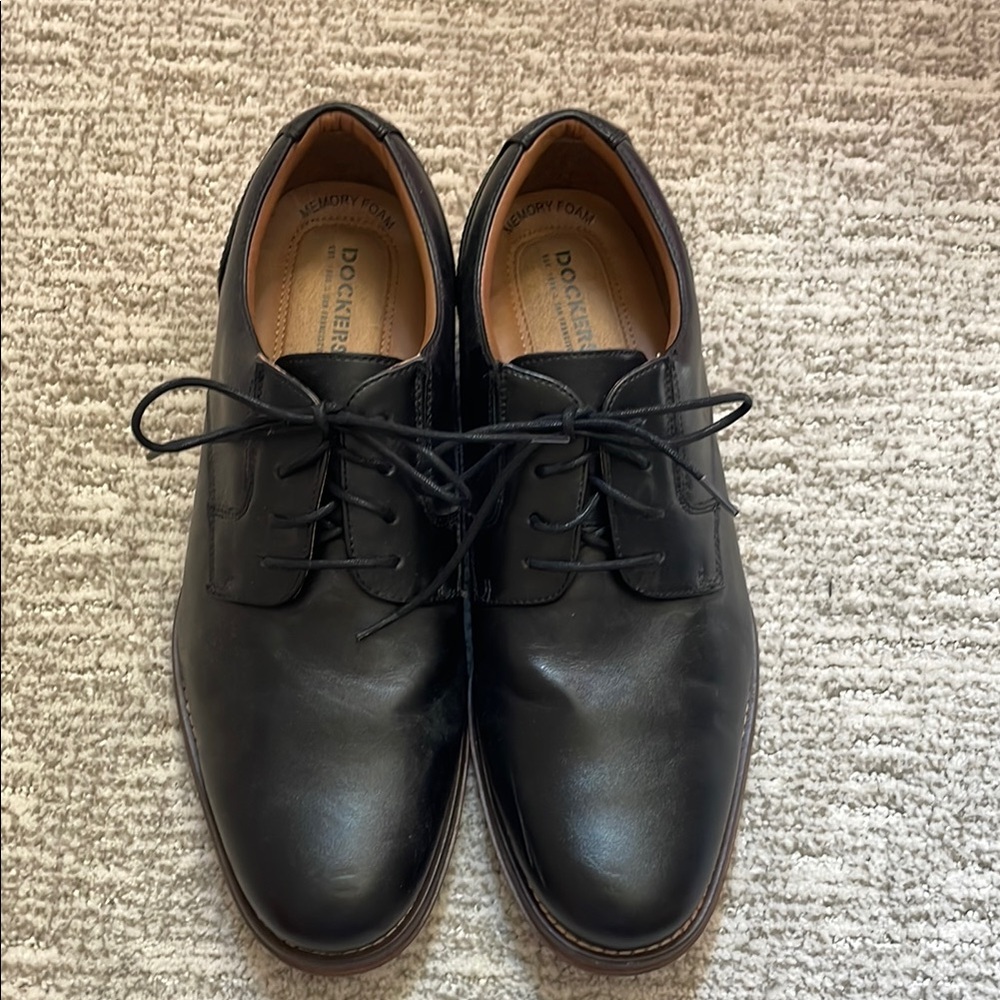 Dockers Black Leather Oxford Shoes Timeless Design